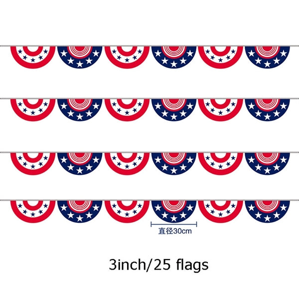 4Th Of July American String Pennant Banner