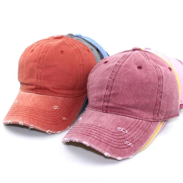 Vintage Washed Distressed Cotton Hat Baseball Cap