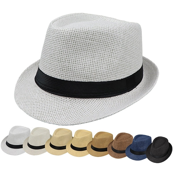 British style outdoor beach straw hat
