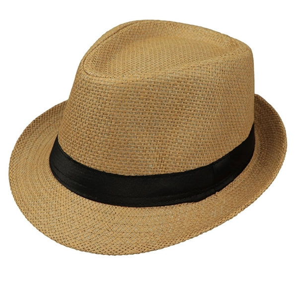 British style outdoor beach straw hat