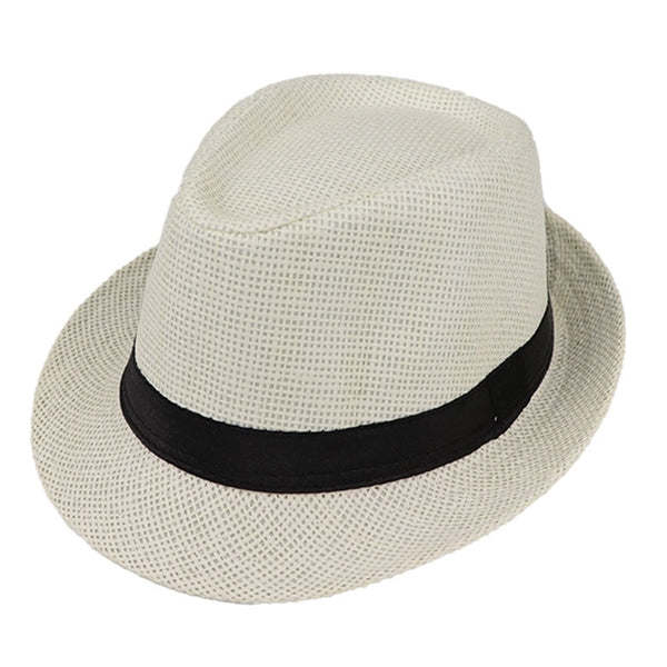 British style outdoor beach straw hat