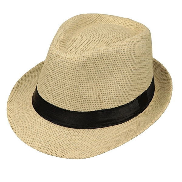 British style outdoor beach straw hat