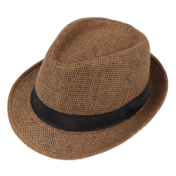 British style outdoor beach straw hat