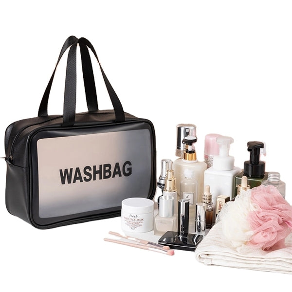 Waterproof,transparent cosmetic bag large capacity