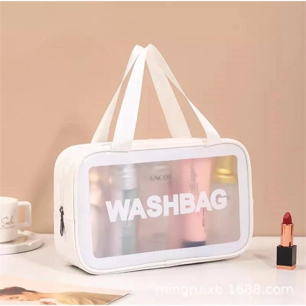 Waterproof,transparent cosmetic bag large capacity