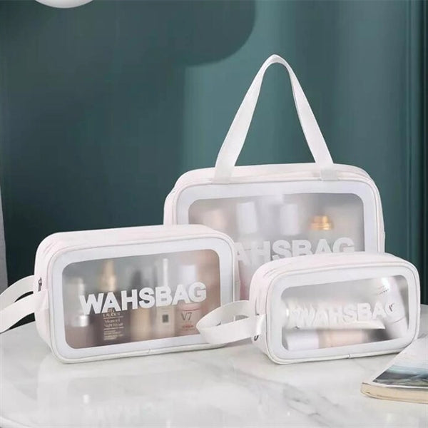 Waterproof,transparent cosmetic bag large capacity