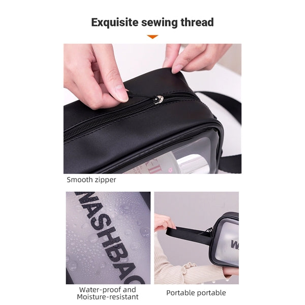 Waterproof,transparent cosmetic bag large capacity