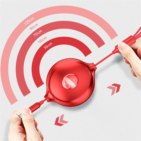 Retractable Universal 3A Fast Charging Cable