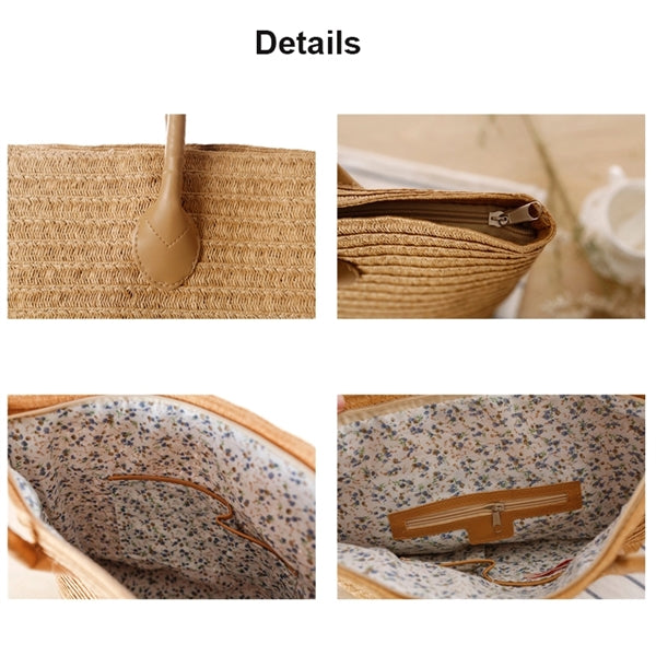 Classic Straw Summer Beach Shoulder Bag