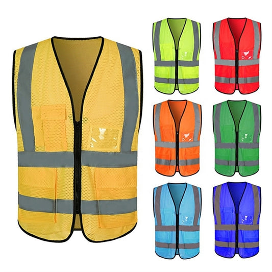 Reflective Strips Mesh Safety Vest