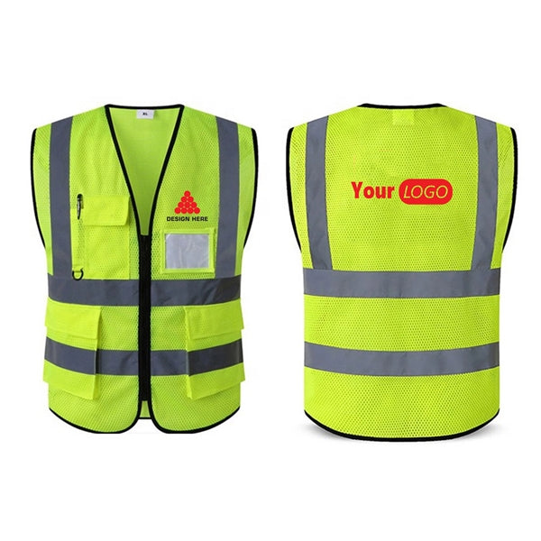Reflective Strips Mesh Safety Vest