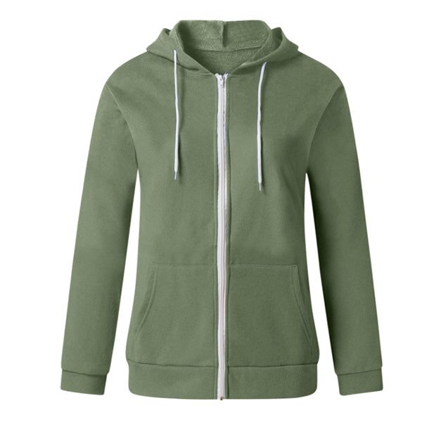 Women'S Color Block Zip Up Hoodie Sweatshirt/Long Sleeve