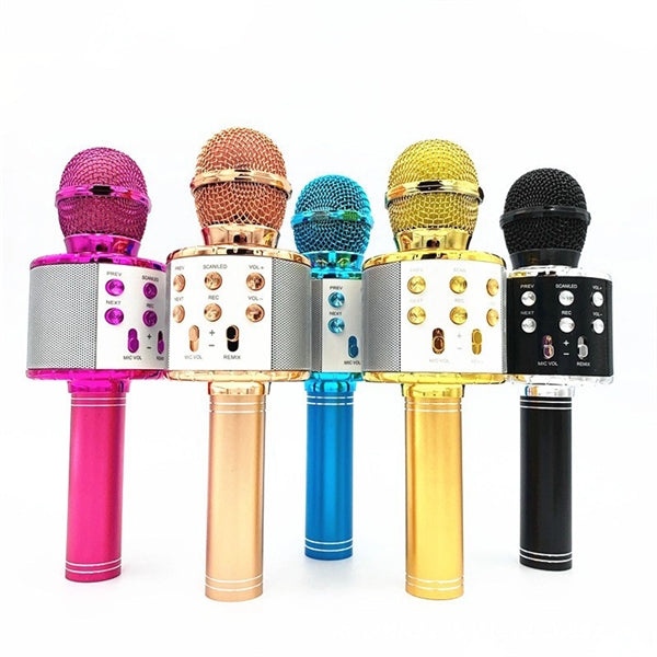 Led Wireless Bluetooth Karaoke Microphone