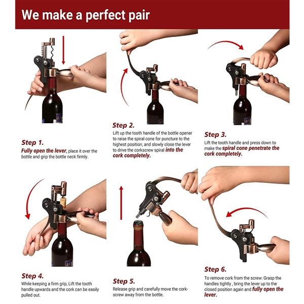 5 Pcs Wine Bottle Opener Corkscrew Set