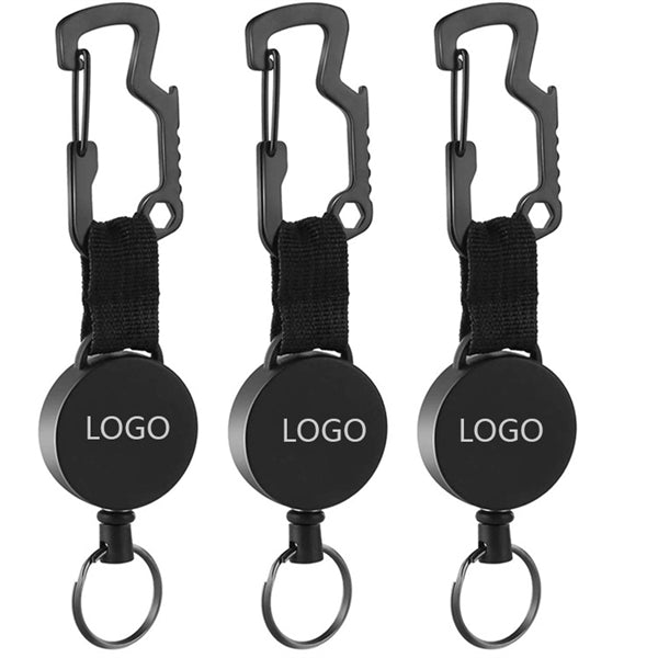 Id Key Holder Lanyard Badge Reel With Bottle Opener