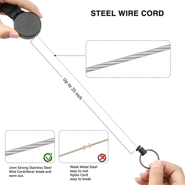 Id Key Holder Lanyard Badge Reel With Bottle Opener