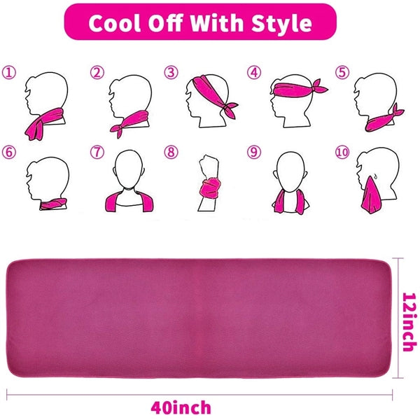 Soft Breathable Cooling Chilly Towel (40"x 12")