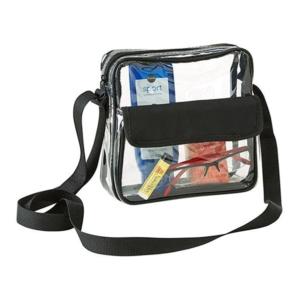 Clear Cross-Body Messenger Shoulder Bag