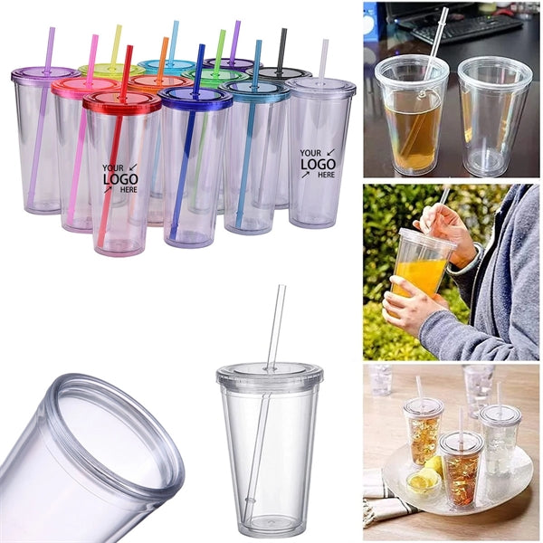 Beverage Double-Walled Transparent Cup
