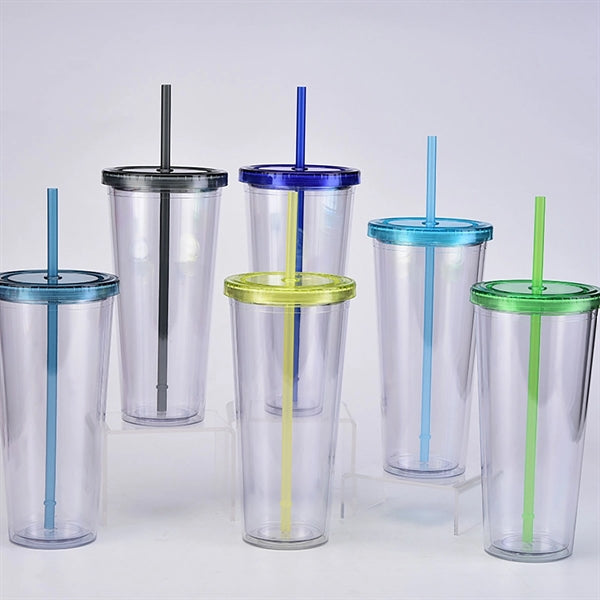 Beverage Double-Walled Transparent Cup