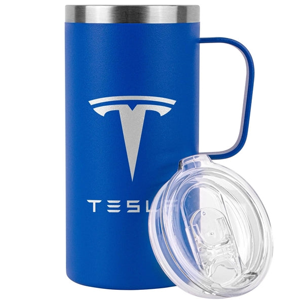 20oz.Vacuum Insulated Tall Travel Mug With Spill-Proof Clear