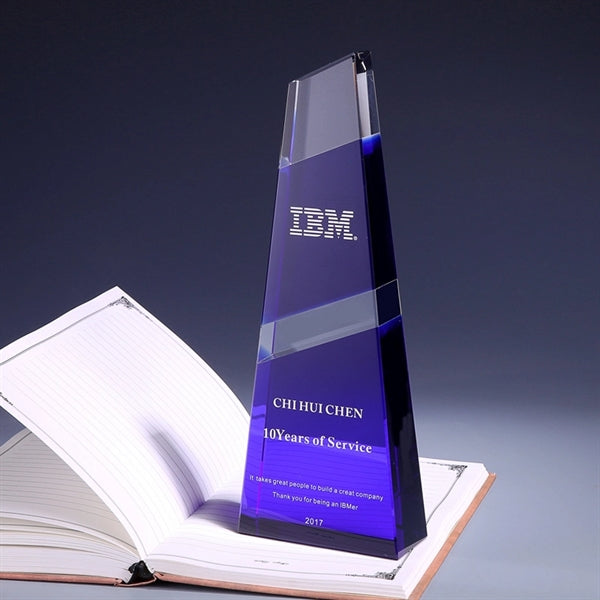 Large Heavy Weighted Crystal Award