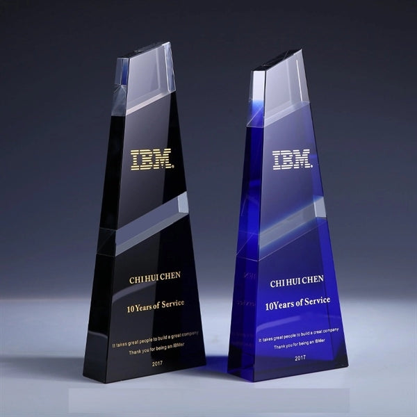 Large Heavy Weighted Crystal Award