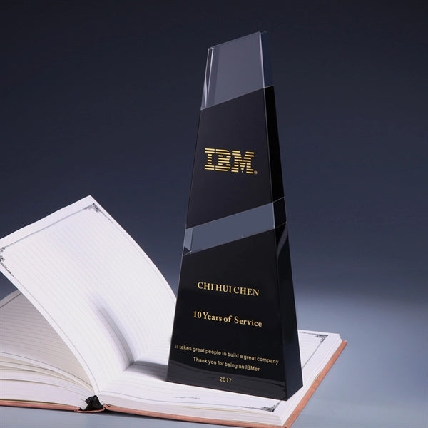 Large Heavy Weighted Crystal Award