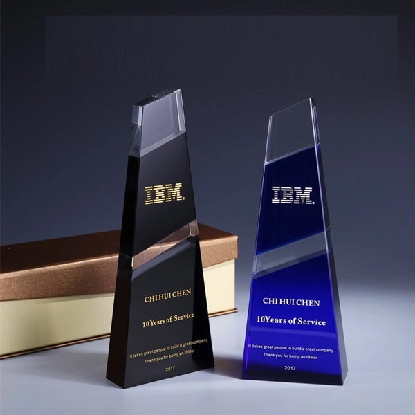 Large Heavy Weighted Crystal Award