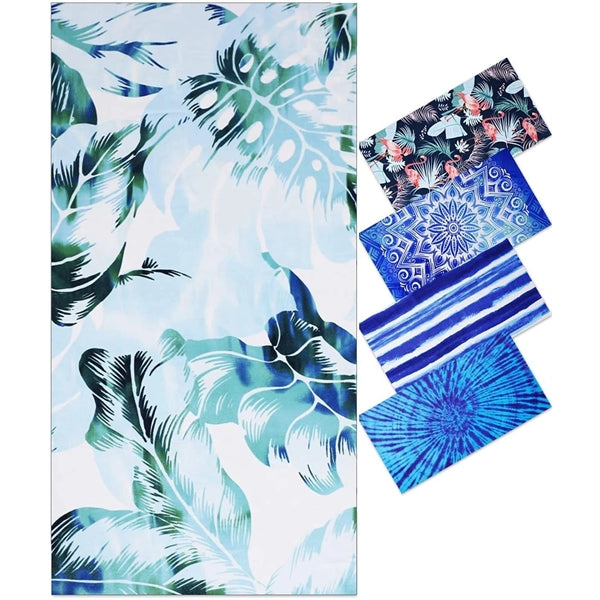 Oversized Microfiber Pool Sandproof Beach Towel 30*61inch