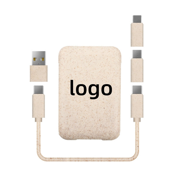Wheat Straw Multi-functional Charging/Data Transfer Kit
