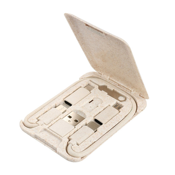 Wheat Straw Multi-functional Charging/Data Transfer Kit