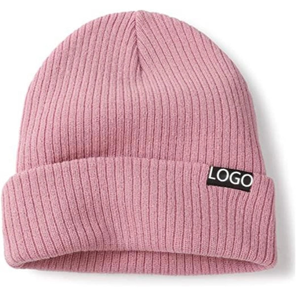 Knitted Cuffed Beanie Hat