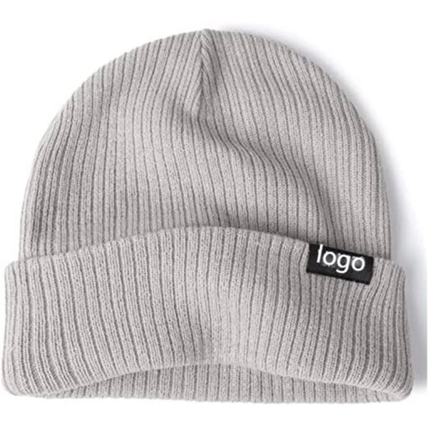 Knitted Cuffed Beanie Hat