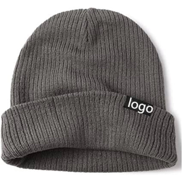 Knitted Cuffed Beanie Hat
