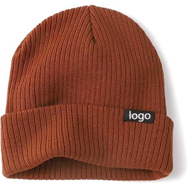 Knitted Cuffed Beanie Hat
