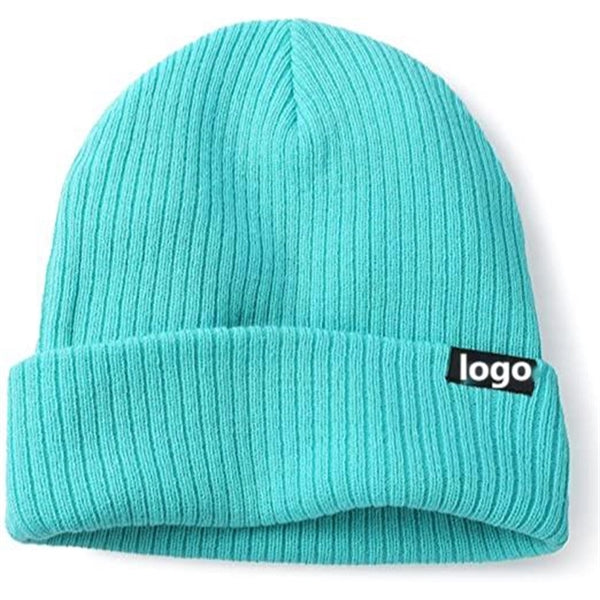 Knitted Cuffed Beanie Hat