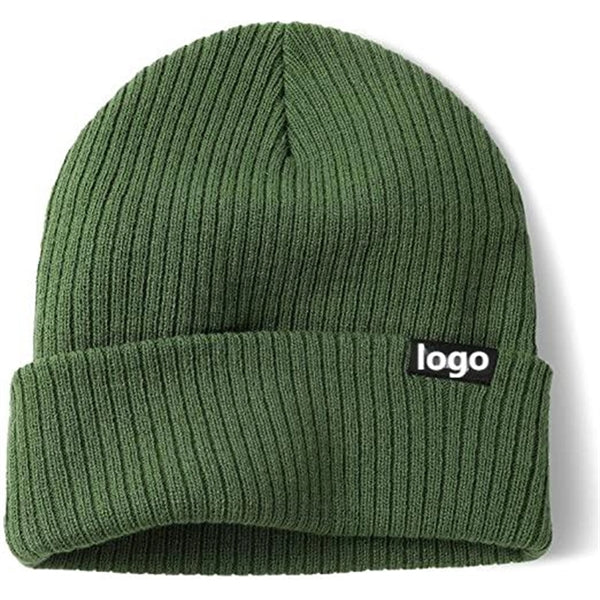 Knitted Cuffed Beanie Hat