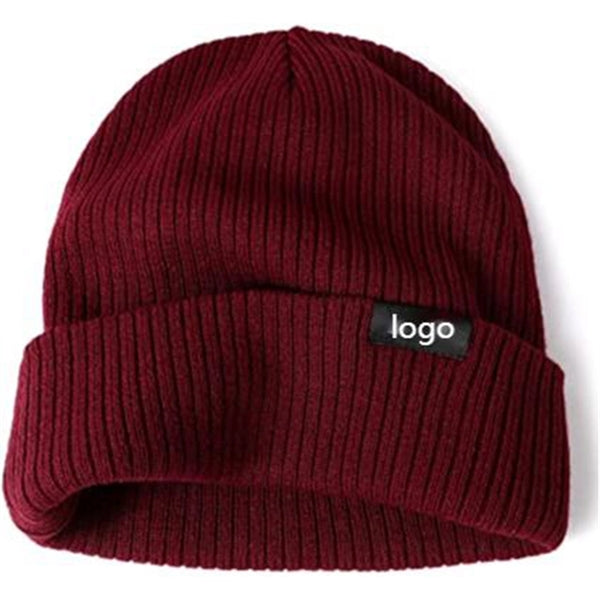 Knitted Cuffed Beanie Hat