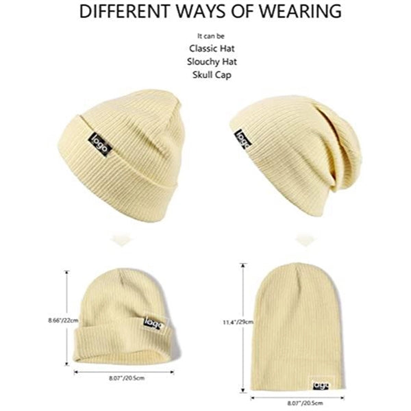 Knitted Cuffed Beanie Hat
