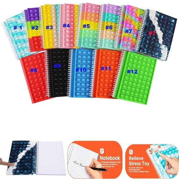 A5 Silicone Bubbles Notebook