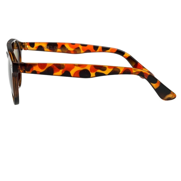 UV Protection Clear Frame Round Sunglasses