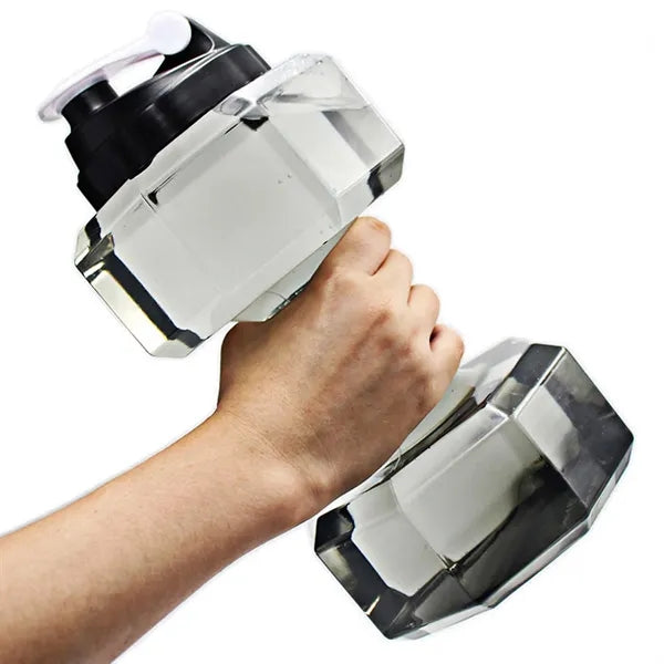 Dumbbell Shaped Drinking Bottle