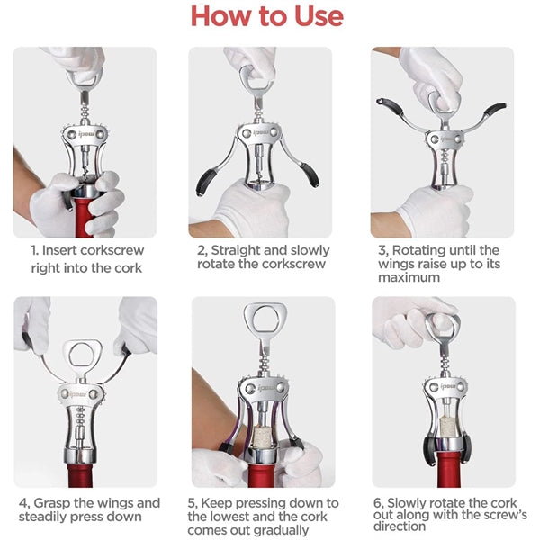Alloy Premium Wing Corkscrew