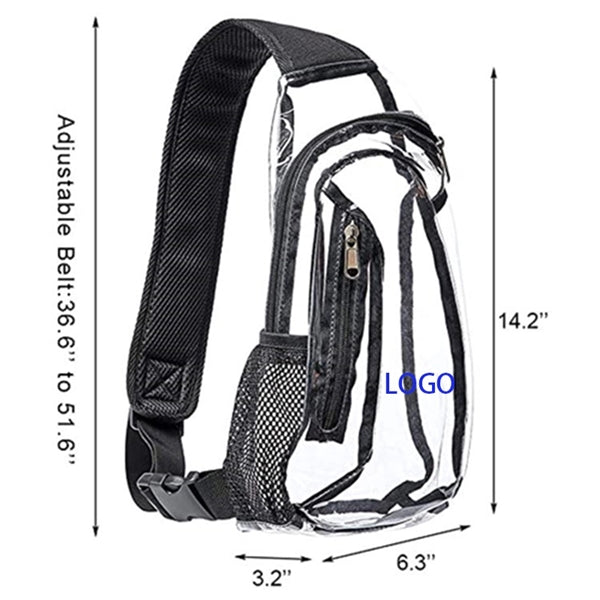 Transparent Crossbody Shoulder Backpack