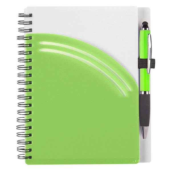 Practical Rainbow Spiral Notebook With Pen
