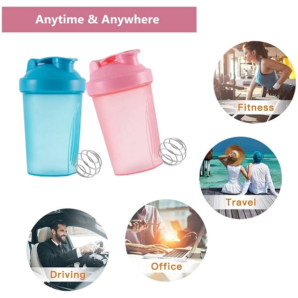Classic Plastic Shaker Bottle Perfect for Protein Shakes