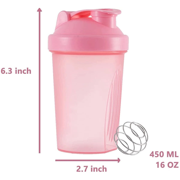 Classic Plastic Shaker Bottle Perfect for Protein Shakes