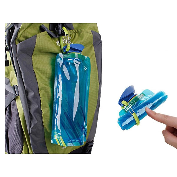 23 Oz Collapsible Water Bottle With Carabiner