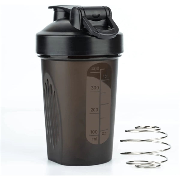 Protein Shakes Shaker Bottle with Wire Whisk Ball and Handle